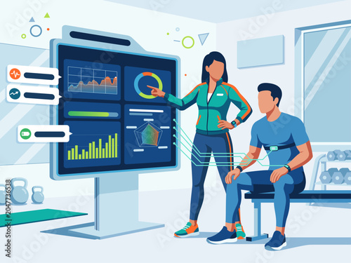 AI Fitness Analytics Dashboard with Coach Monitoring Wearable Performance Data