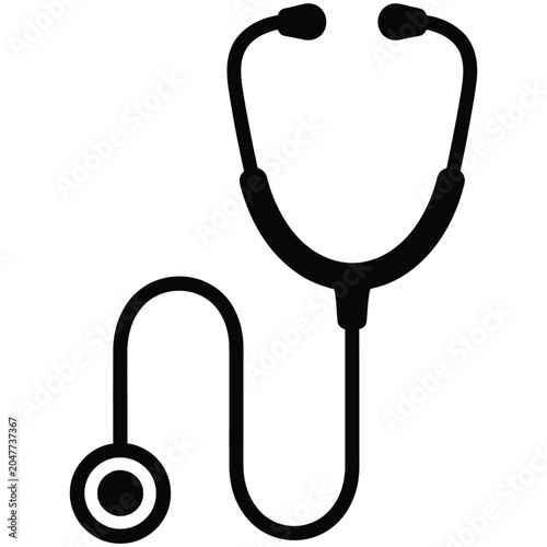 фотографія Medical stethoscope for doctor examination icon with stethoscope, healthcare