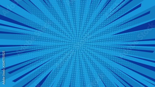 Comic Blue POP art background