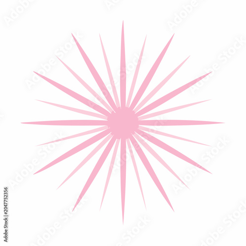 Pink Starburst Graphic