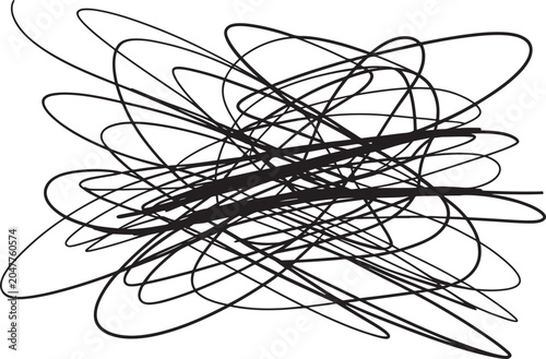 Photos Messy line scribble doodle sketch on transparent background vector illustration concept