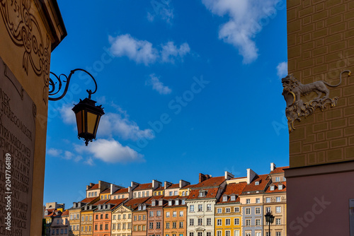View of the Old Town of Warsaw in Poland,
