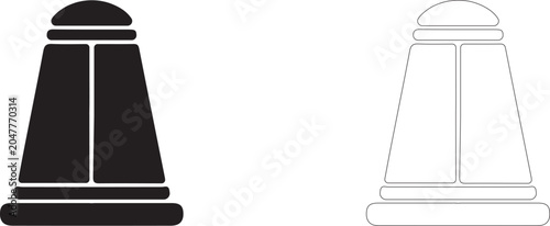Schilderij op canvas Space descent module vector icon, re-entry capsule symbol, landing craft, mission completion and atmospheric reentry