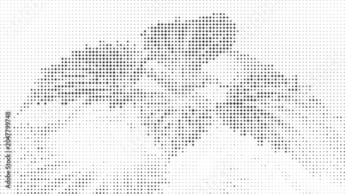 Schilderij op canvas Black Plus Sign Abstract Pattern White Background, Abstract Black Cross Symbol P