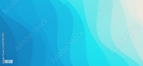 Abstract wavy background. Blue gradient. 3D effect. Vector illustration for brochure, poster, presentation, cover, screen, flyer or banner.