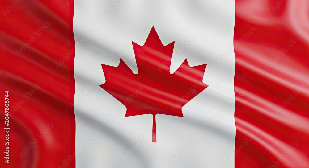 Obraz premium Canada day flag background with text copy space