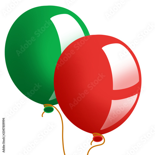 balloons clipart illustration for small children’s games	
and birthday parties.
