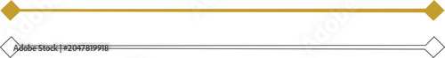 Photos Two horizontal lines with arrowheads gold and grayscale design element isolated