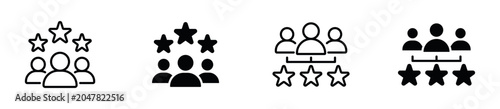 Photos Customer Rating Icon Set