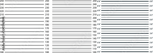 Εκτύπωση καμβά Police Lineup Mugshot Background with Height Measurement Chart Vector Template