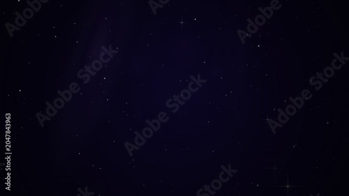 Deep Space Starfield Seamless Loop with Shooting Star and Twinkling Stars 4k