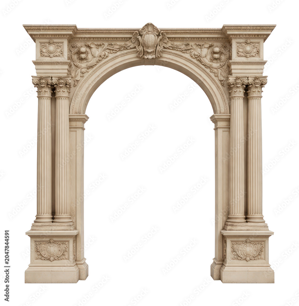 Fototapeta premium PNG Elegant classical architectural arch