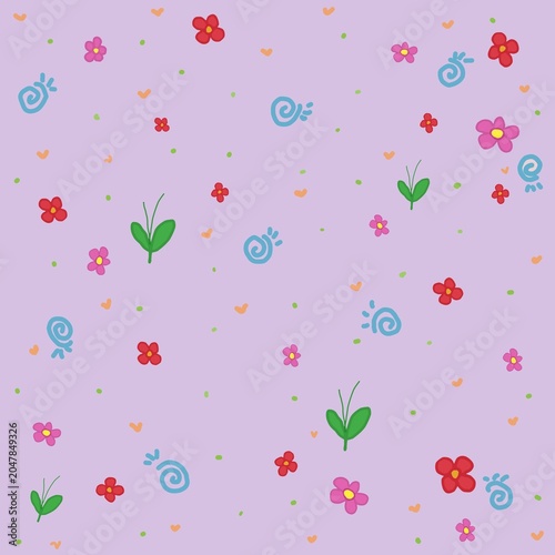 Background with hearts