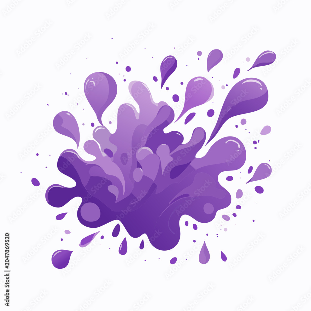 Fototapeta premium Purple Liquid Splash