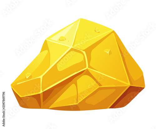 Φωτογραφία shiny raw golden stone nugget valuable mining commodity crafting material elemen