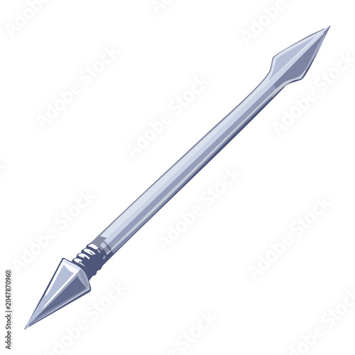 Photos Long steel javelin lance throwing spear weapon with sharp point edge tip for med