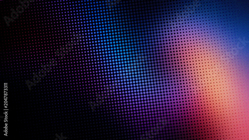 Abstract colorful digital pattern with pixel dots