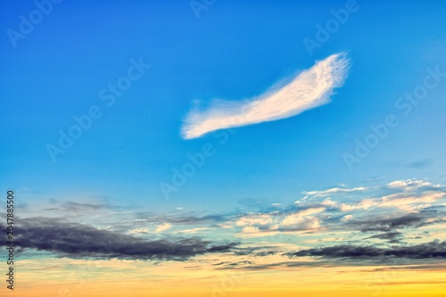Colorful New Zealand Sky Replacements Brush of a Cloud