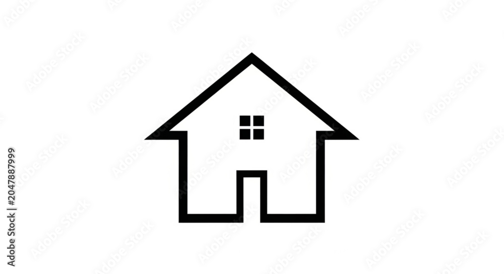 Fototapeta premium house icon vector illustration