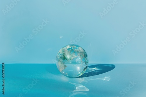 stylist and royal World environment and earth day concept with glass globe