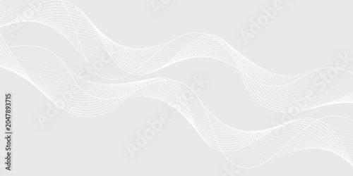 Fényképezés gray and white abstract background modern vector illustration
