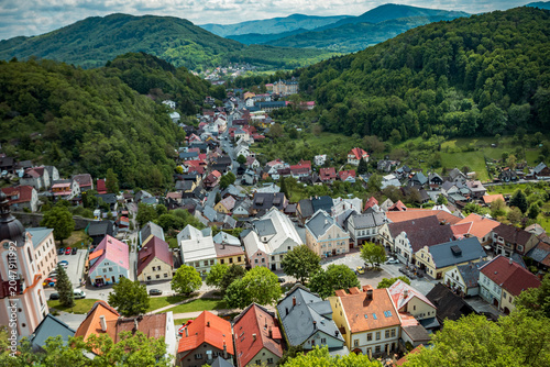 фотографія View of historic Štramberk and surrounding hills in the Czech Republic