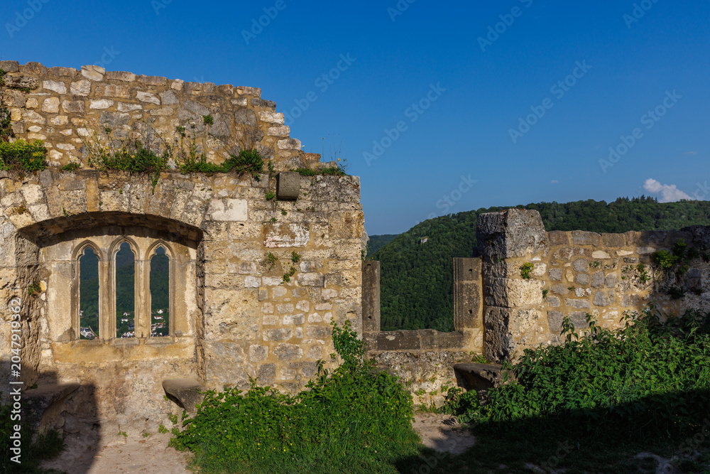 Fototapeta premium Hohenurach Ruins: View of the Valley
