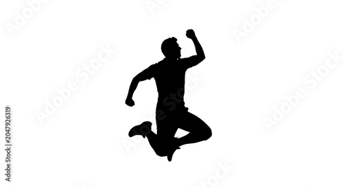 Black silhouette of a person performing a handstand against a white background, gymnastics