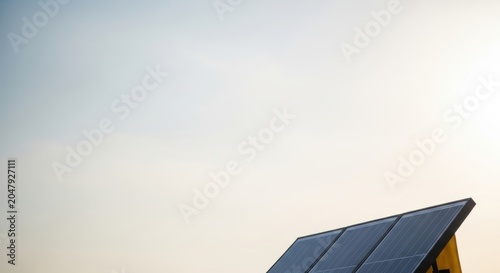 Modern Solar Panel Technology Against a Vast Sky.