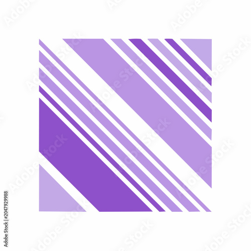 Diagonal Stripes Pattern in Shades of Purple and White