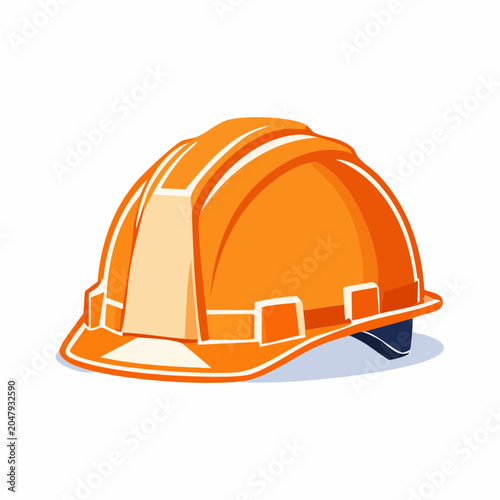 Orange Hard Hat Icon
