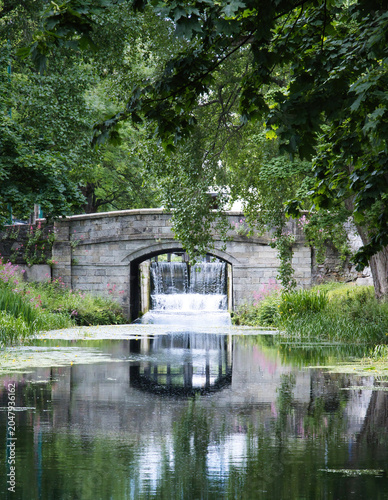 Photography grand canal in Dublin, Ireland