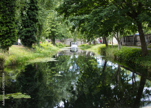 Photography grand canal in Dublin, Ireland