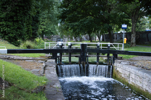 Cuadro en lienzo grand canal in Dublin, Ireland