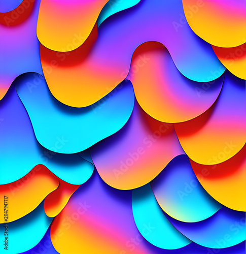 A vibrant gradient background blending pink, purple, blue, turquoise, and yellow tones. Smooth transitions create a soft, dreamy, and colorful abstract design perfect for modern digital art