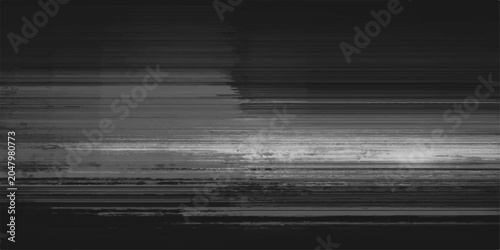 Cuadro en lienzo Static noise effect, television screen error, glitch art, vintage analog signal interruption, distorted abstract background