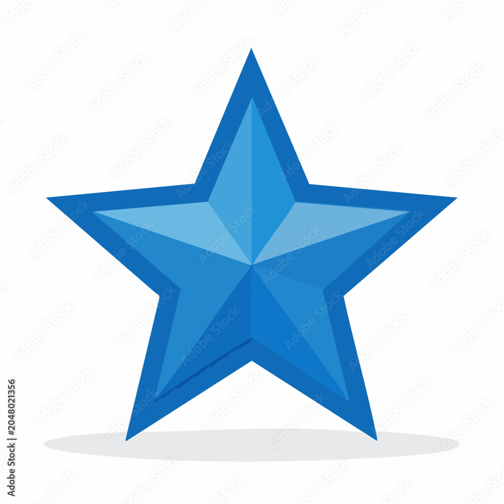Obraz premium Blue Star Icon