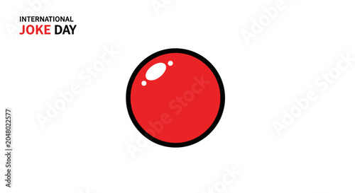 Canvastavla International Joke Day Red Nose Celebration