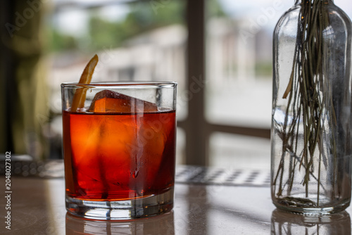 Bild auf Leinwand Negroni at the lounge