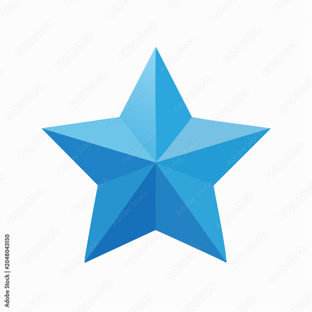 Obraz premium Blue Star Icon