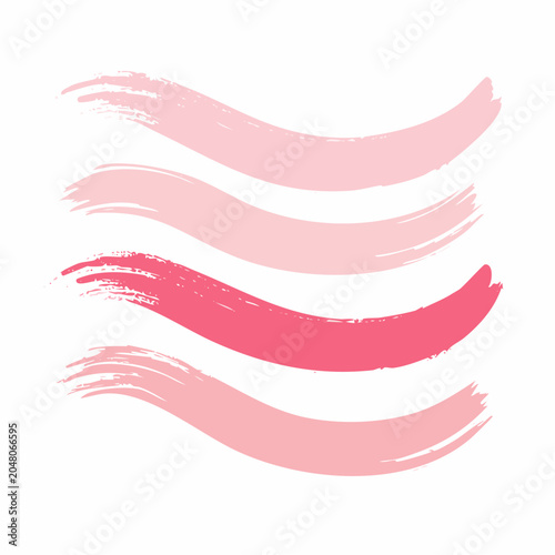 Pink Brush Strokes