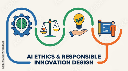 Принти на полотні Artificial Intelligence Ethics Responsible Innovation Design