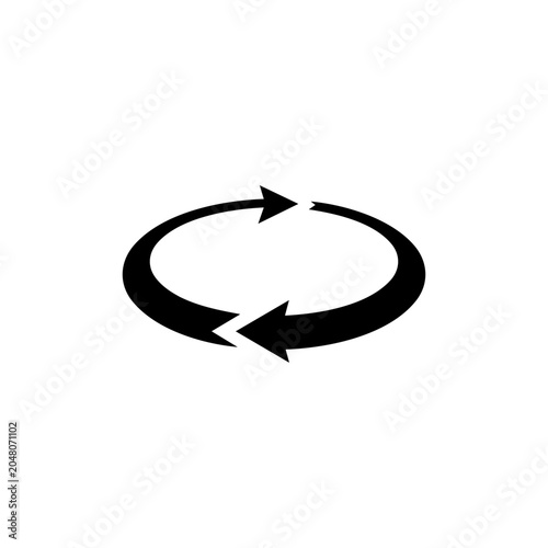 Continuous Rotation Direction Arrow Cycle