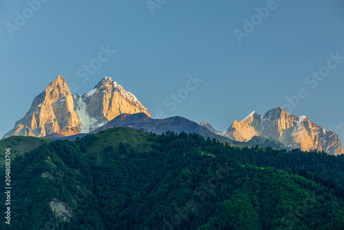 Western Asia, South Caucasus, Republic of Georgia, Samegrelo-Zemo.  Svaneti,  on the southern slopes of the central Caucasus Mountains, is the highest inhabited area.