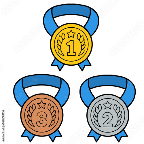 award medal with ribbon