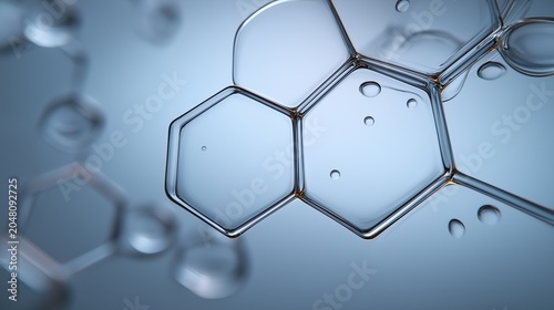 Microscopic Molecular Structure for Biotechnology and Skincare Science Research