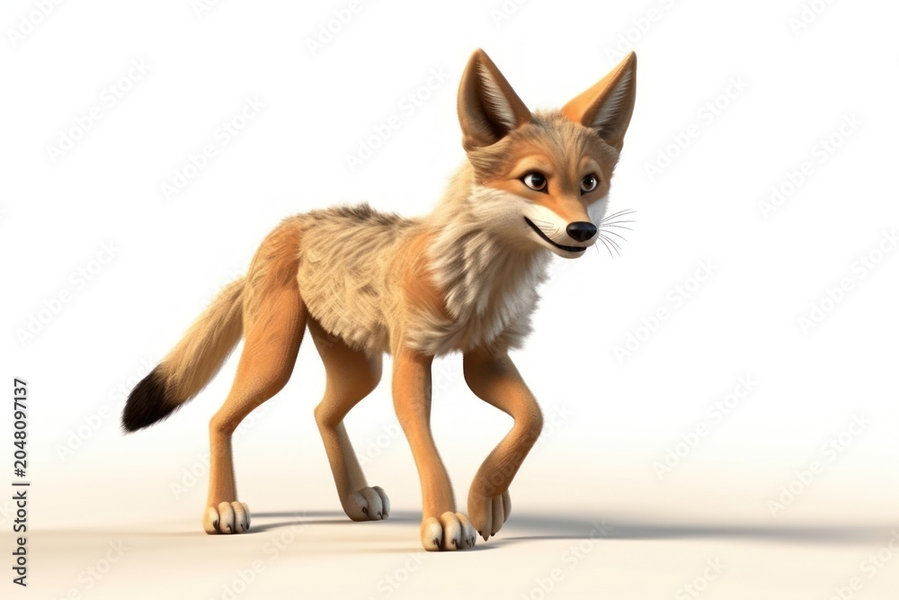 Naklejka premium Mammal animal jackal coyote.