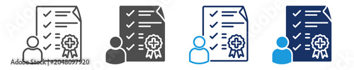 Cuadro en lienzo eligibility criteria icon set with multiple concept