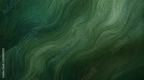 Dark Green Floral Textured Background