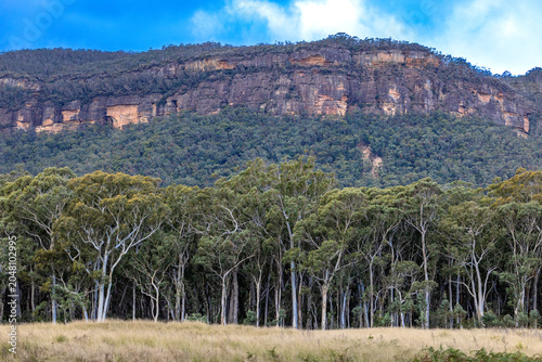Vászonkép Sandstone escarpment above the Megalong Valley, New South Wales Australia